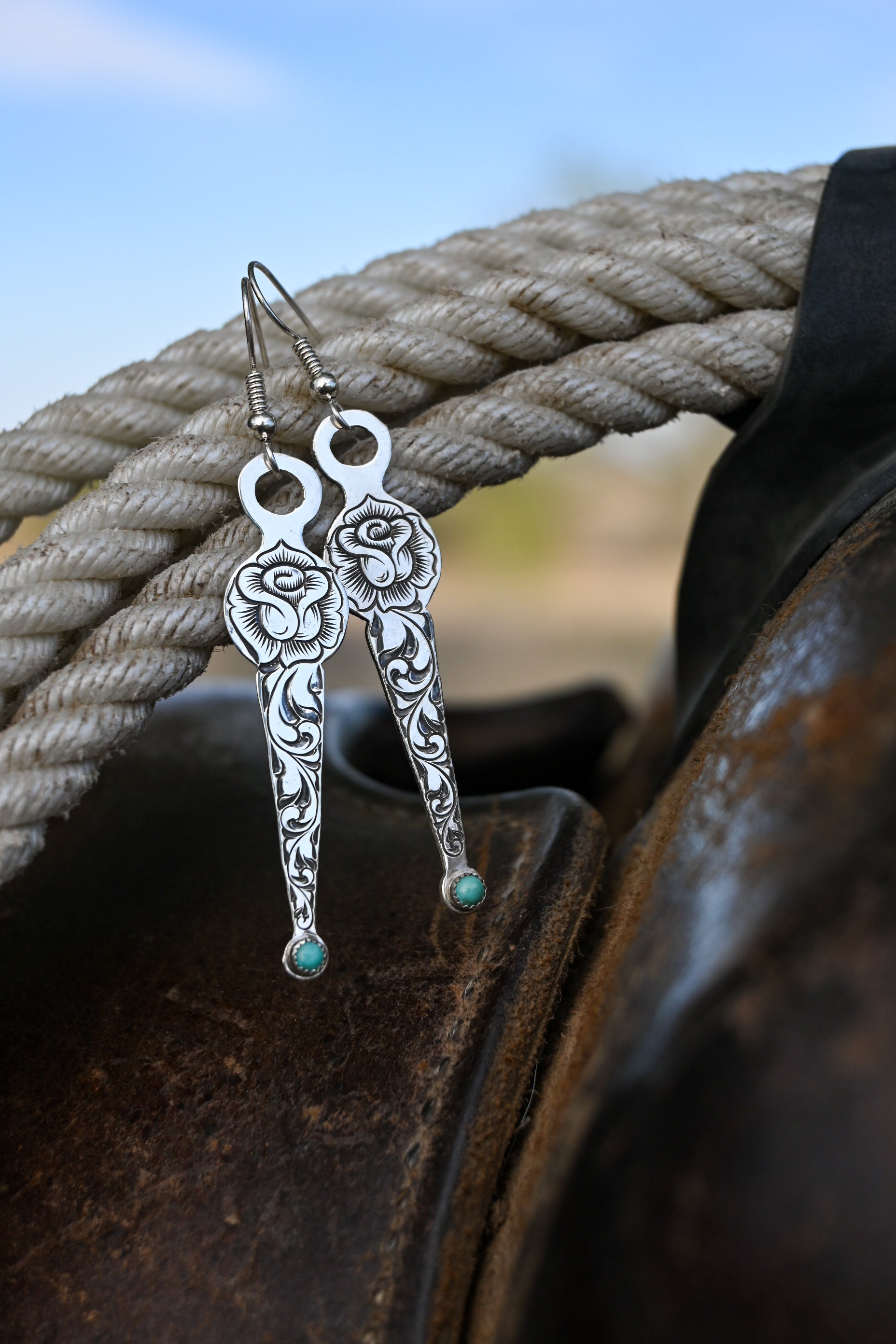 Wild Rose Bit Earrings