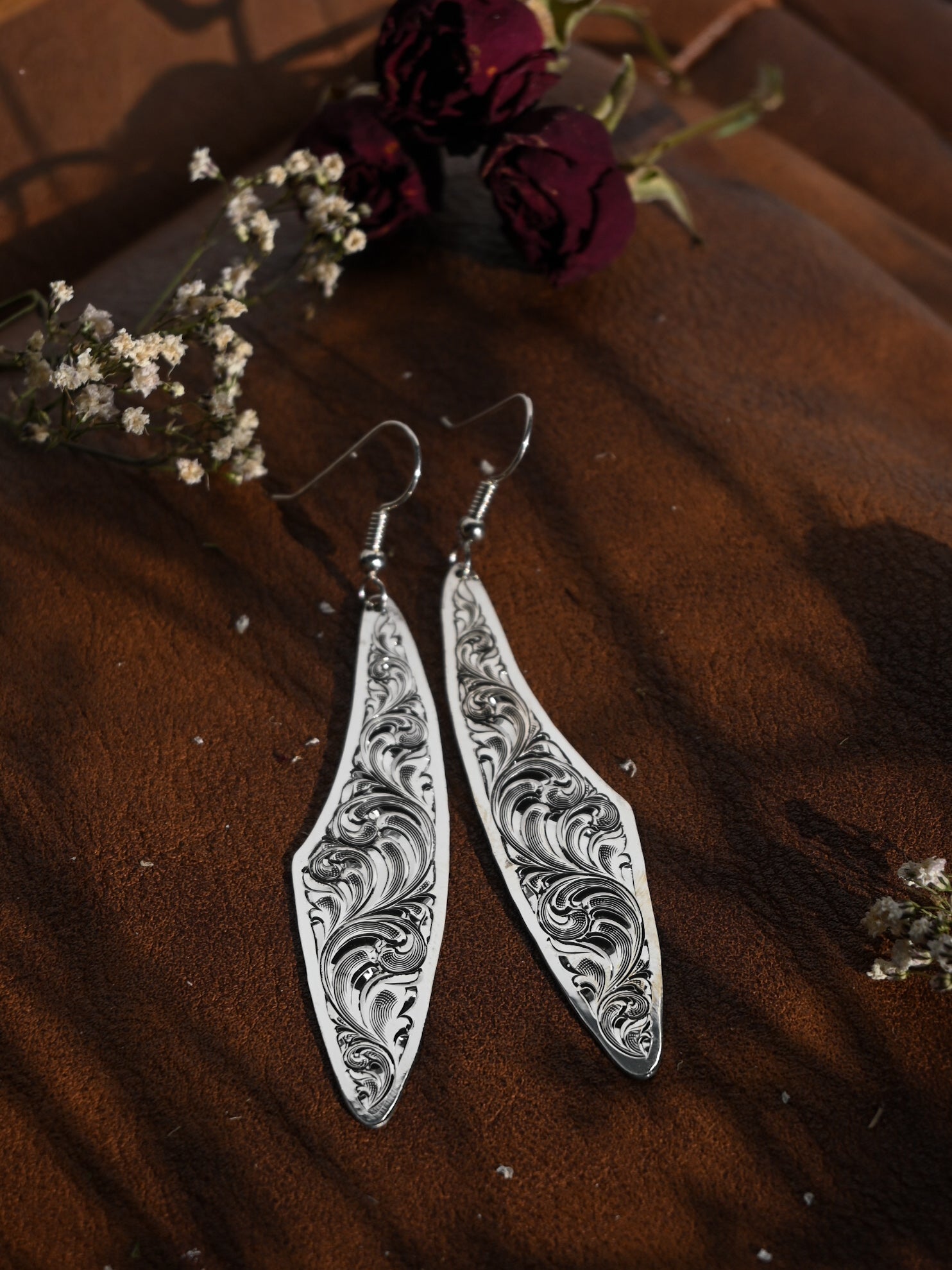 The Heirloom Scroll Earrings
