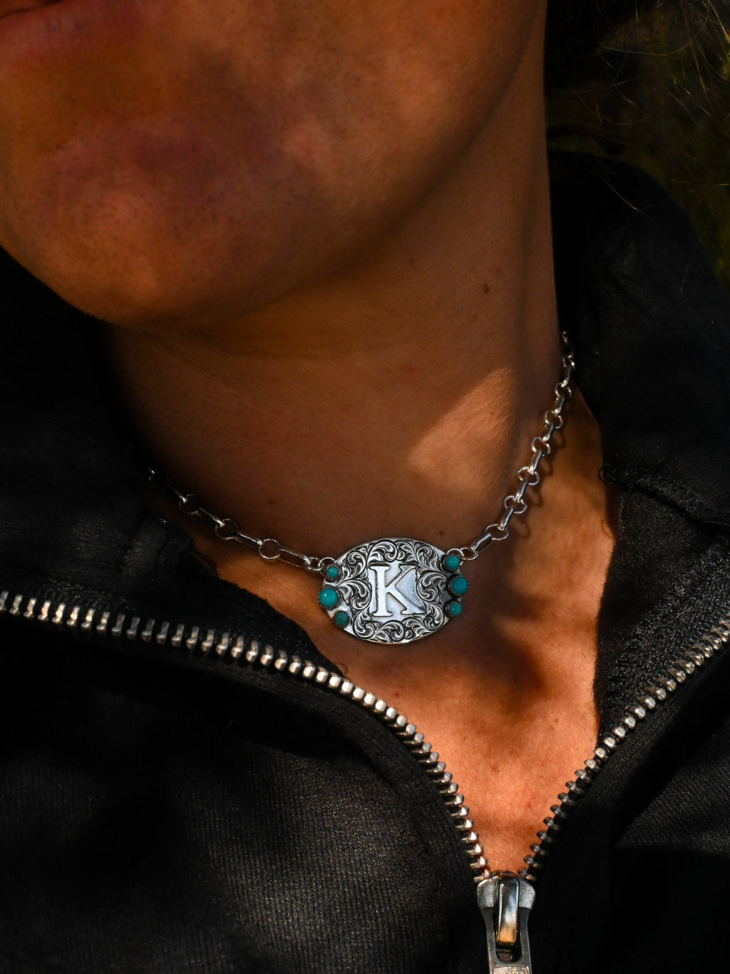 Custom Engraved Breakaway Necklace: Single Initial  image 5