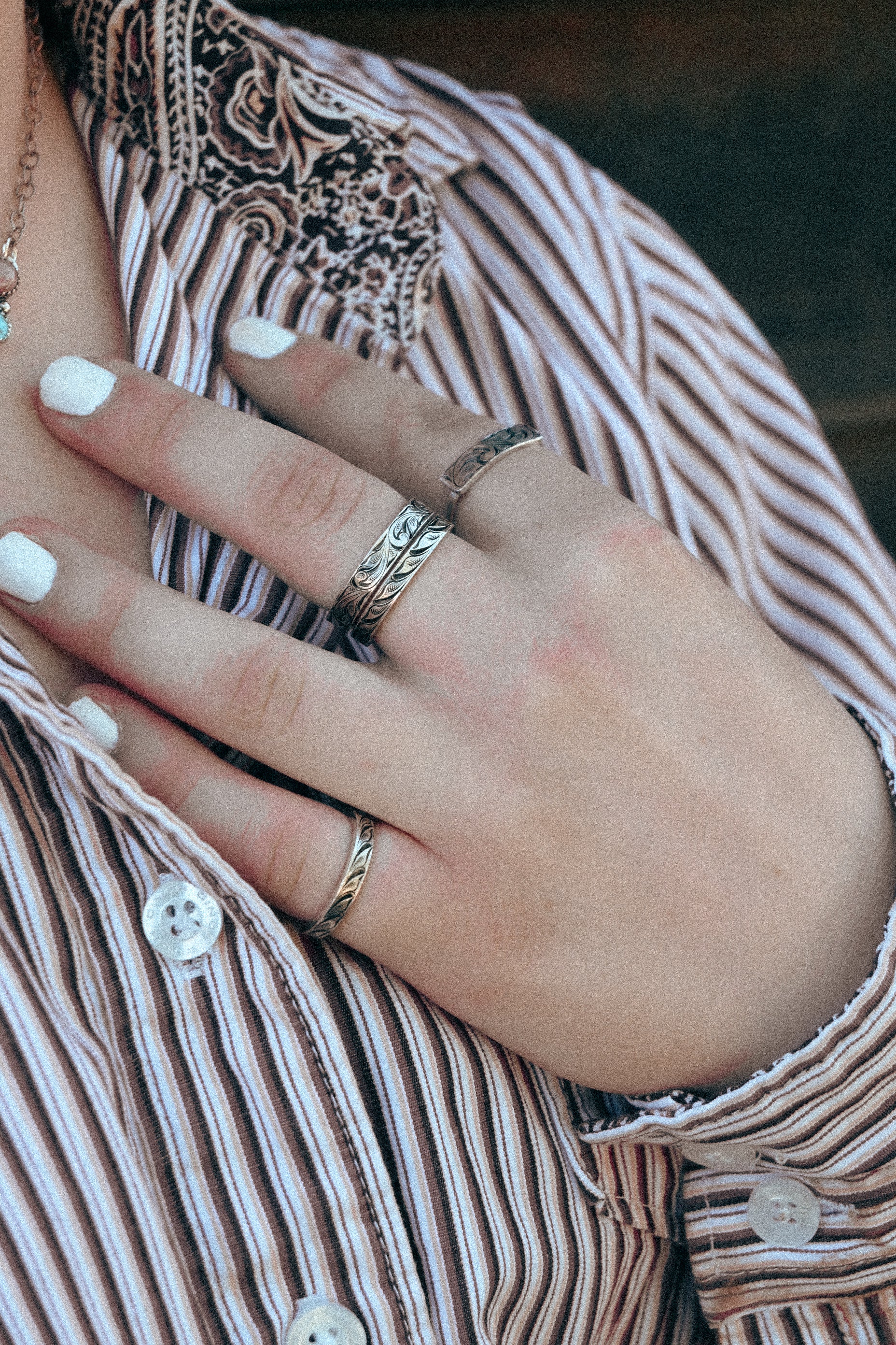 3mm Hand Engraved Band image 2