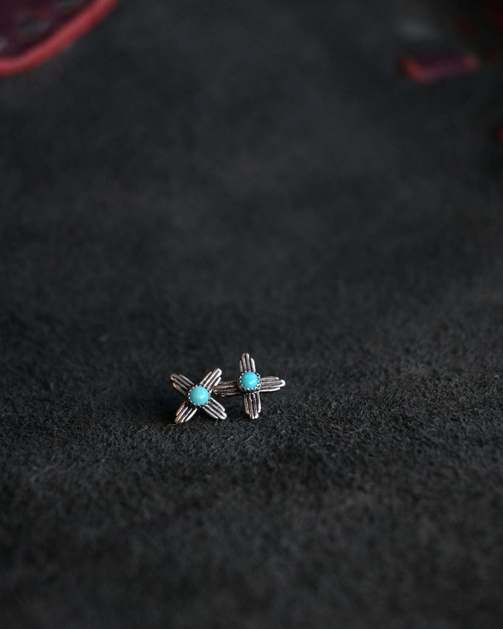 Turquoise Zia Studs image 0