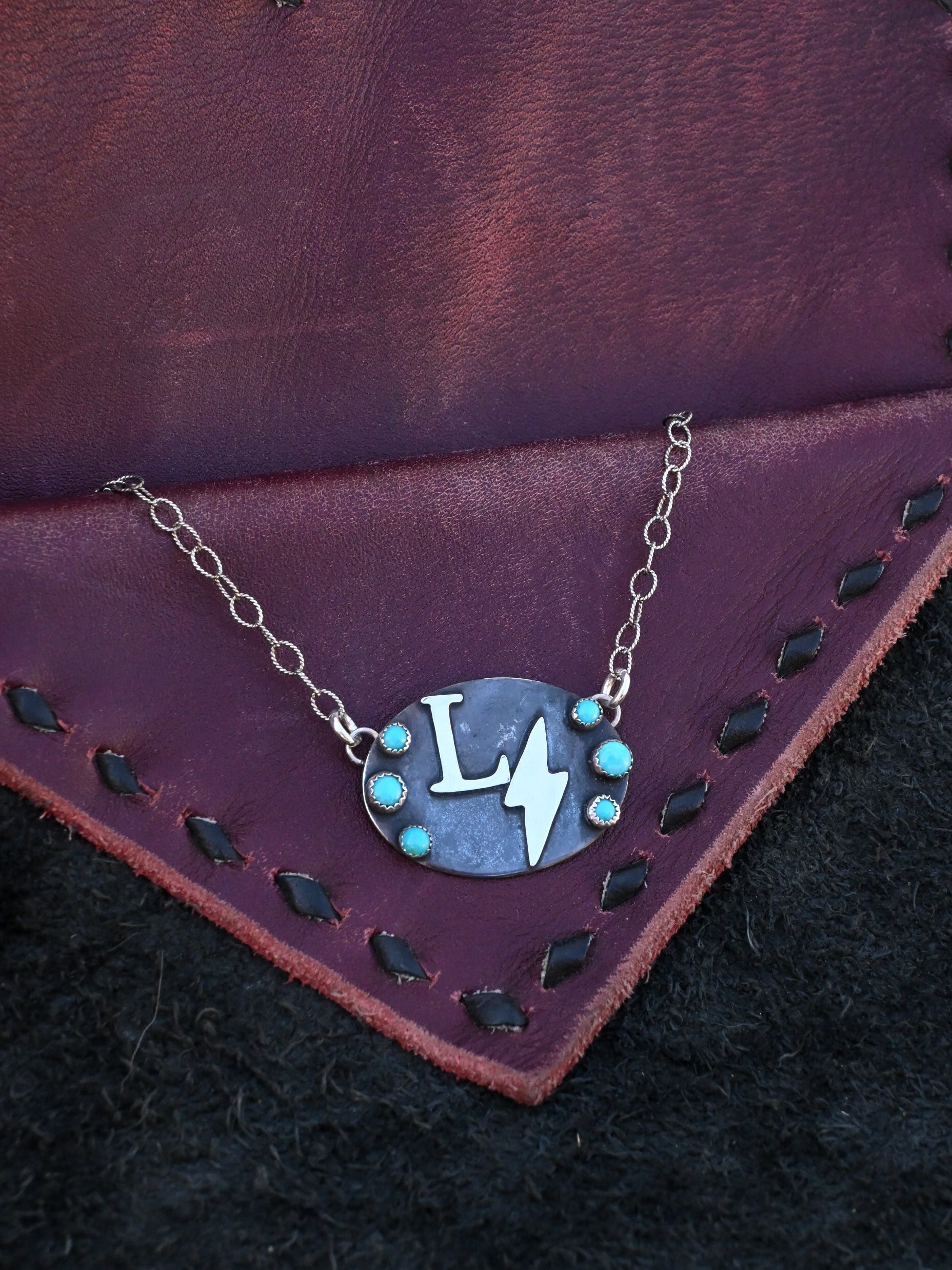 Custom Plain Breakaway Necklace: Double Initials  image 0