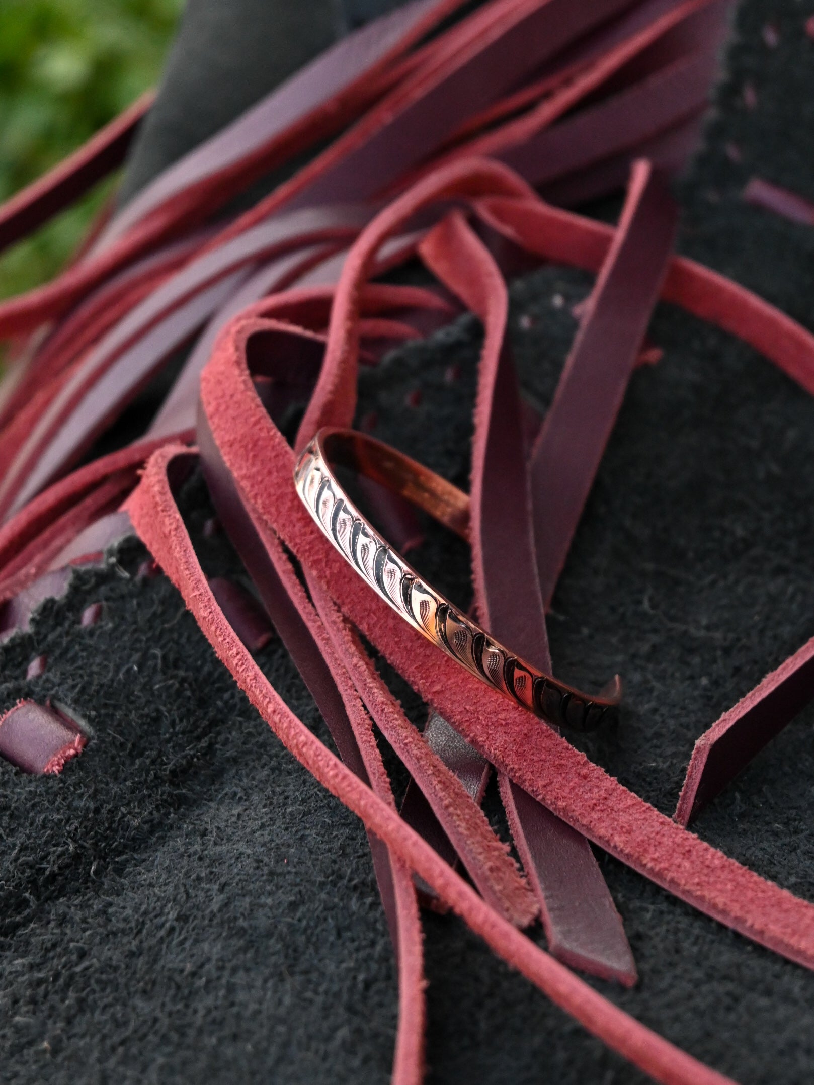 1/4” wide copper bracelet  image 1