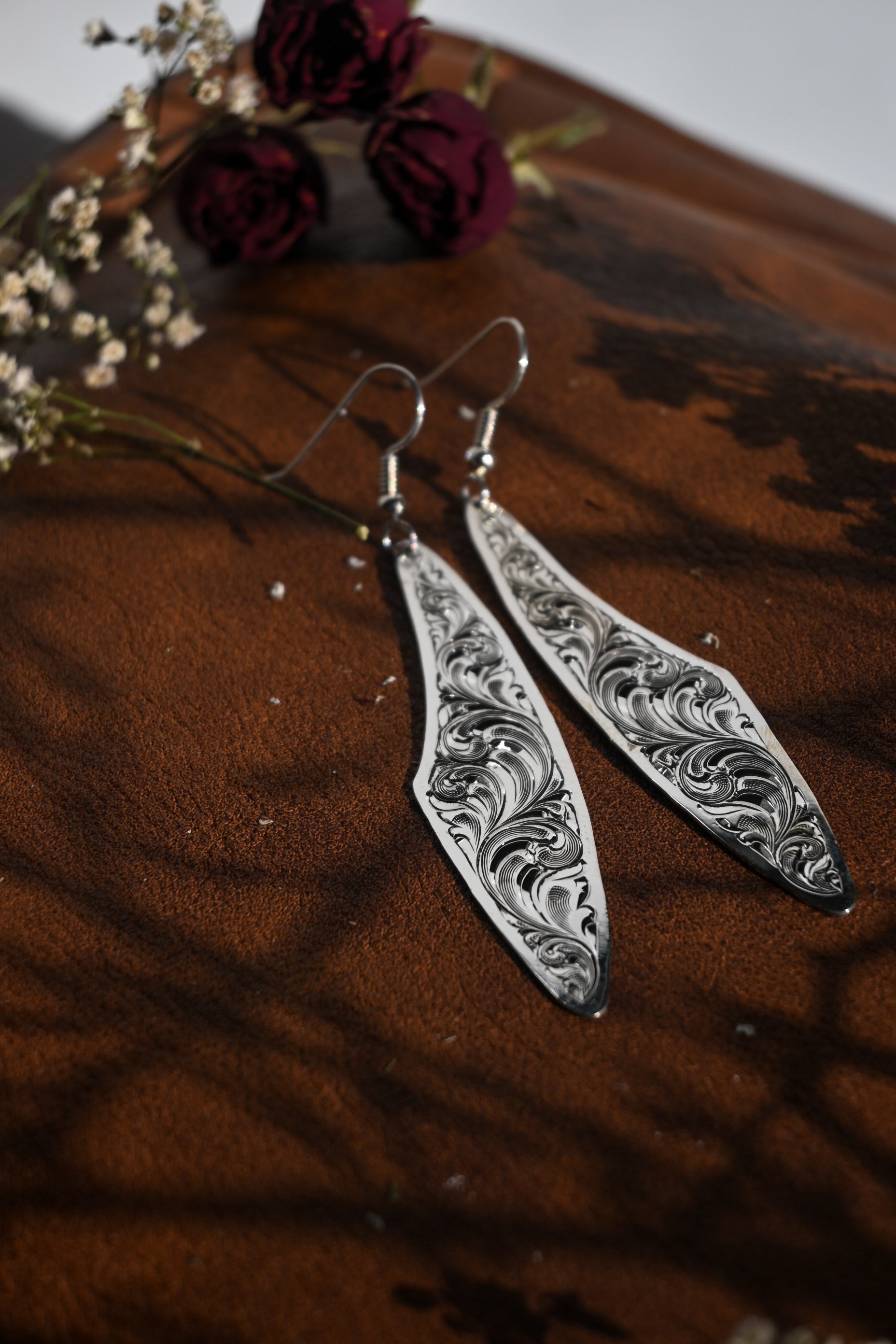The Heirloom Scroll Earrings