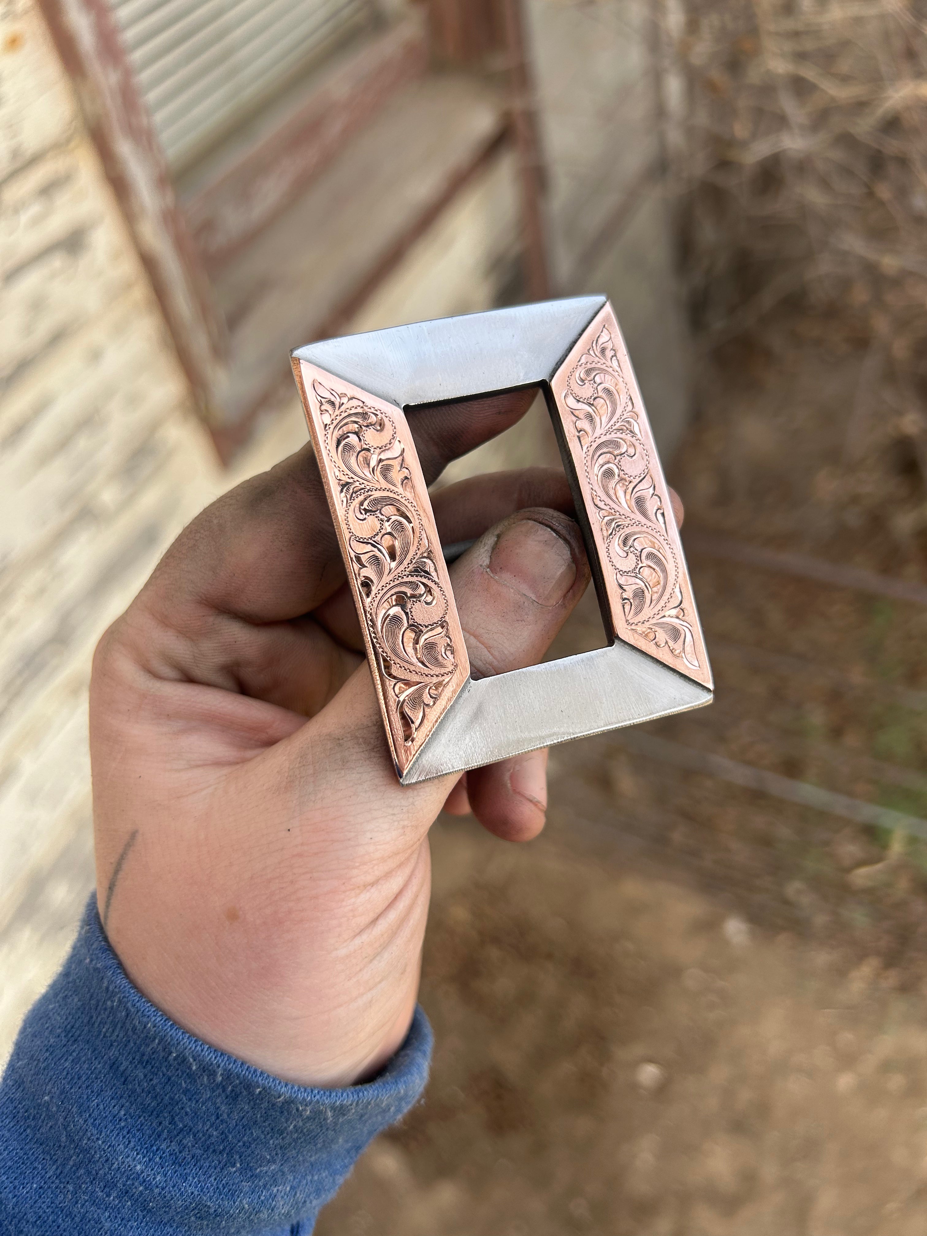 Copper Slabs Headstall Buckle – ¾”