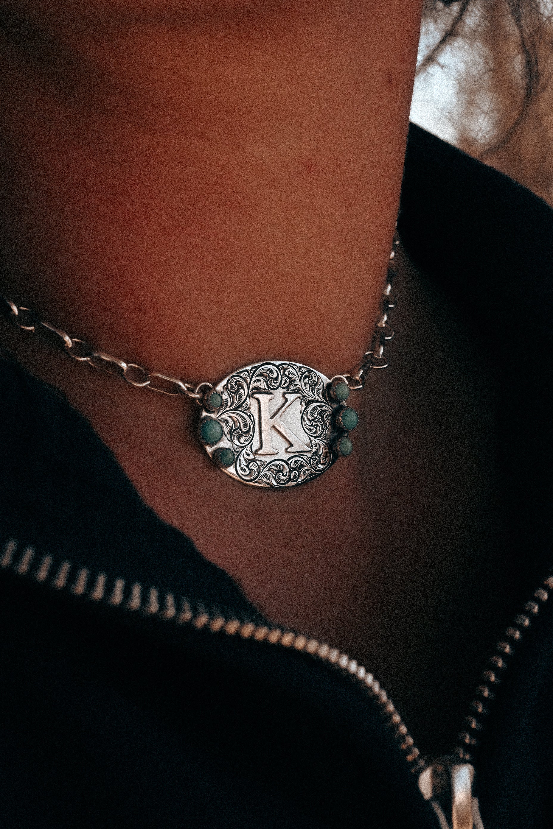 Custom Engraved Breakaway Necklace: Single Initial  image 4