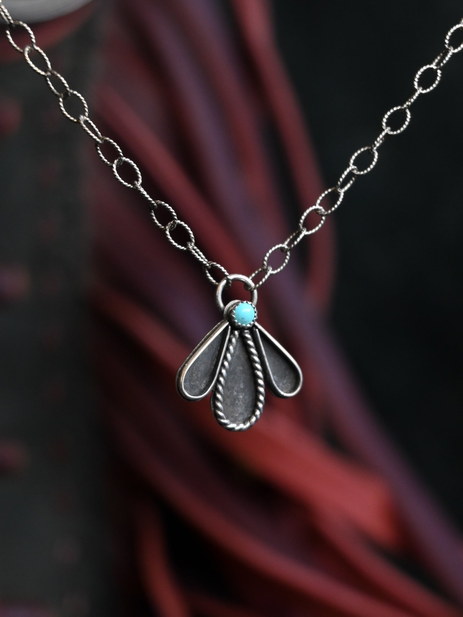 Turquoise Fan Necklace  image 0