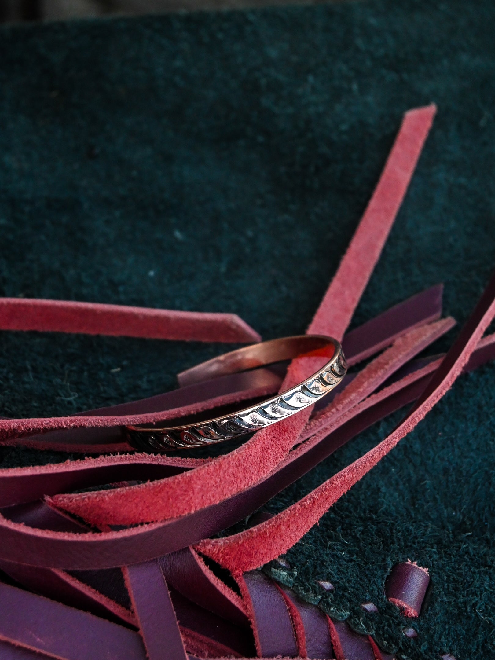 1/4” wide copper bracelet  image 0